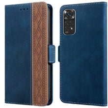 Load image into Gallery viewer, Stitching Side-Magnetic RFID Leather Phone Case, For Xiaomi Redmi 9, For Xiaomi Redmi 9A, For Xiaomi Redmi 9C, For Xiaomi Redmi 9T, For Xiaomi Redmi Note 9 Pro 4G / 9S, For Xiaomi Redmi Note 9 / 10X, For Xiaomi Redmi Note 9T 5G                         ...