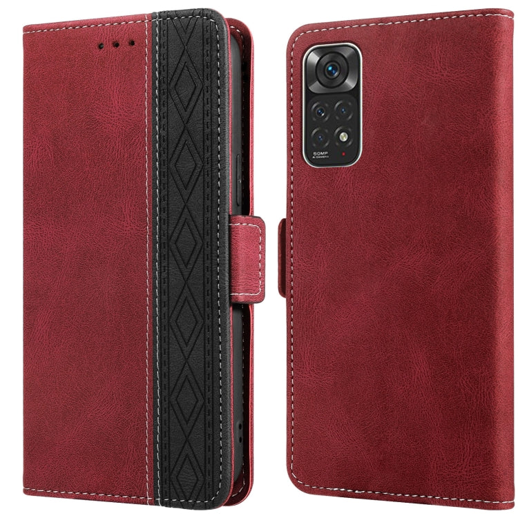 Stitching Side-Magnetic RFID Leather Phone Case, For Xiaomi Redmi 9, For Xiaomi Redmi 9A, For Xiaomi Redmi 9C, For Xiaomi Redmi 9T, For Xiaomi Redmi Note 9 Pro 4G / 9S, For Xiaomi Redmi Note 9 / 10X, For Xiaomi Redmi Note 9T 5G                         ...