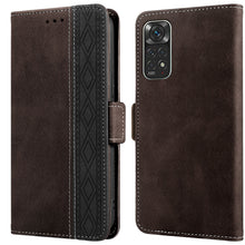 Load image into Gallery viewer, Stitching Side-Magnetic RFID Leather Phone Case, For Xiaomi Redmi 9, For Xiaomi Redmi 9A, For Xiaomi Redmi 9C, For Xiaomi Redmi 9T, For Xiaomi Redmi Note 9 Pro 4G / 9S, For Xiaomi Redmi Note 9 / 10X, For Xiaomi Redmi Note 9T 5G                         ...