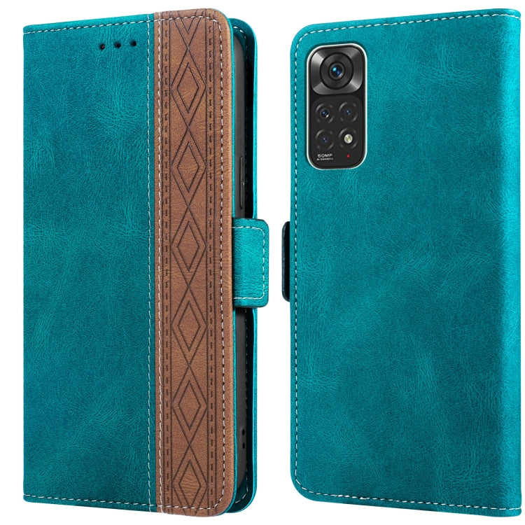Stitching Side-Magnetic RFID Leather Phone Case, For Xiaomi Redmi 9, For Xiaomi Redmi 9A, For Xiaomi Redmi 9C, For Xiaomi Redmi 9T, For Xiaomi Redmi Note 9 Pro 4G / 9S, For Xiaomi Redmi Note 9 / 10X, For Xiaomi Redmi Note 9T 5G                         ...