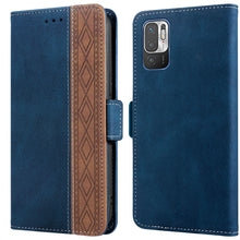 Load image into Gallery viewer, Stitching Side-Magnetic RFID Leather Phone Case, For Xiaomi Redmi 9, For Xiaomi Redmi 9A, For Xiaomi Redmi 9C, For Xiaomi Redmi 9T, For Xiaomi Redmi Note 9 Pro 4G / 9S, For Xiaomi Redmi Note 9 / 10X, For Xiaomi Redmi Note 9T 5G                         ...