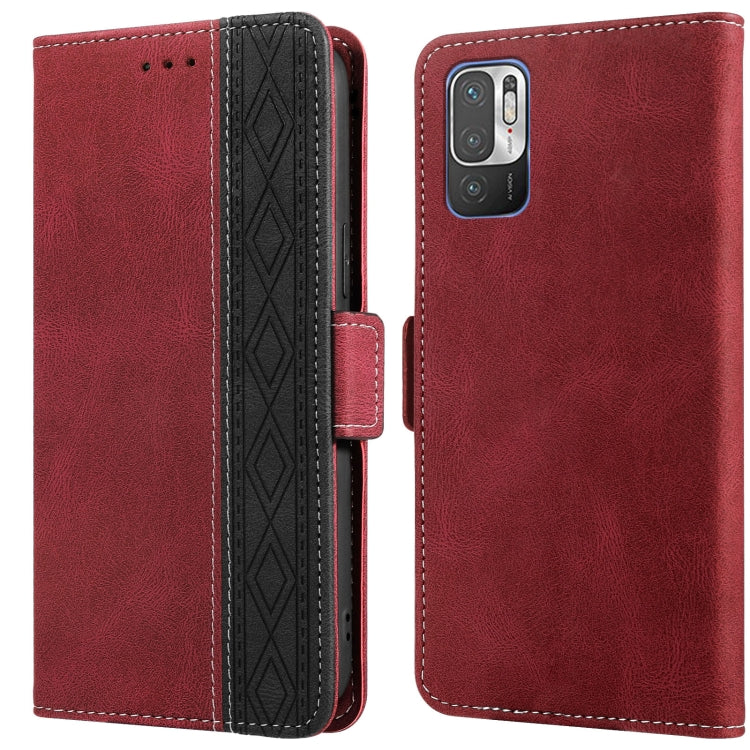 Stitching Side-Magnetic RFID Leather Phone Case, For Xiaomi Redmi 9, For Xiaomi Redmi 9A, For Xiaomi Redmi 9C, For Xiaomi Redmi 9T, For Xiaomi Redmi Note 9 Pro 4G / 9S, For Xiaomi Redmi Note 9 / 10X, For Xiaomi Redmi Note 9T 5G                         ...