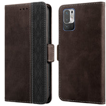 Load image into Gallery viewer, Stitching Side-Magnetic RFID Leather Phone Case, For Xiaomi Redmi 9, For Xiaomi Redmi 9A, For Xiaomi Redmi 9C, For Xiaomi Redmi 9T, For Xiaomi Redmi Note 9 Pro 4G / 9S, For Xiaomi Redmi Note 9 / 10X, For Xiaomi Redmi Note 9T 5G                         ...