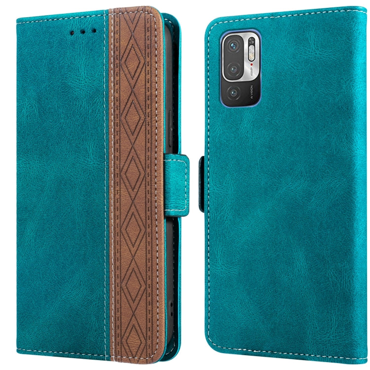 Stitching Side-Magnetic RFID Leather Phone Case, For Xiaomi Redmi 9, For Xiaomi Redmi 9A, For Xiaomi Redmi 9C, For Xiaomi Redmi 9T, For Xiaomi Redmi Note 9 Pro 4G / 9S, For Xiaomi Redmi Note 9 / 10X, For Xiaomi Redmi Note 9T 5G                         ...