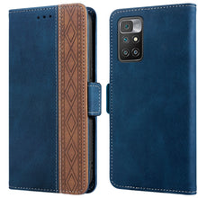 Load image into Gallery viewer, Stitching Side-Magnetic RFID Leather Phone Case, For Xiaomi Redmi 10 4G, For Xiaomi Redmi Note 11 Pro, For Xiaomi Mi 11 Lite, For Xiaomi Mi 11T, For Xiaomi Poco X3, For Xiaomi 12