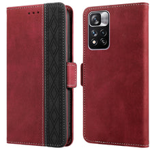 Load image into Gallery viewer, Stitching Side-Magnetic RFID Leather Phone Case, For Xiaomi Redmi 10 4G, For Xiaomi Redmi Note 11 Pro, For Xiaomi Mi 11 Lite, For Xiaomi Mi 11T, For Xiaomi Poco X3, For Xiaomi 12