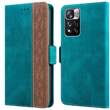 Load image into Gallery viewer, Stitching Side-Magnetic RFID Leather Phone Case, For Xiaomi Redmi 10 4G, For Xiaomi Redmi Note 11 Pro, For Xiaomi Mi 11 Lite, For Xiaomi Mi 11T, For Xiaomi Poco X3, For Xiaomi 12