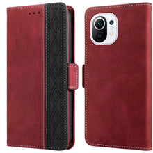 Load image into Gallery viewer, Stitching Side-Magnetic RFID Leather Phone Case, For Xiaomi Redmi 10 4G, For Xiaomi Redmi Note 11 Pro, For Xiaomi Mi 11 Lite, For Xiaomi Mi 11T, For Xiaomi Poco X3, For Xiaomi 12