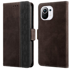 Load image into Gallery viewer, Stitching Side-Magnetic RFID Leather Phone Case, For Xiaomi Redmi 10 4G, For Xiaomi Redmi Note 11 Pro, For Xiaomi Mi 11 Lite, For Xiaomi Mi 11T, For Xiaomi Poco X3, For Xiaomi 12
