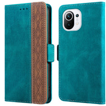 Load image into Gallery viewer, Stitching Side-Magnetic RFID Leather Phone Case, For Xiaomi Redmi 10 4G, For Xiaomi Redmi Note 11 Pro, For Xiaomi Mi 11 Lite, For Xiaomi Mi 11T, For Xiaomi Poco X3, For Xiaomi 12