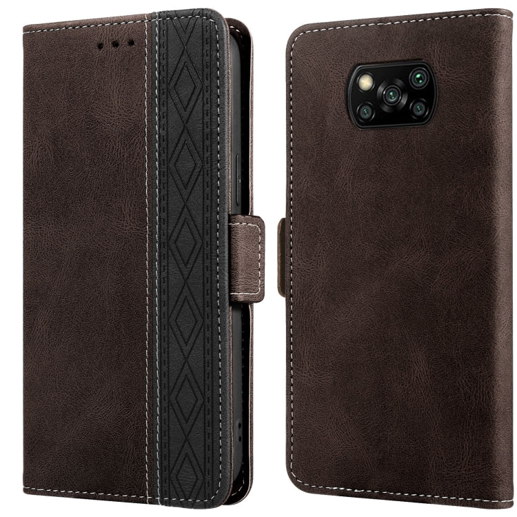 Stitching Side-Magnetic RFID Leather Phone Case, For Xiaomi Redmi 10 4G, For Xiaomi Redmi Note 11 Pro, For Xiaomi Mi 11 Lite, For Xiaomi Mi 11T, For Xiaomi Poco X3, For Xiaomi 12
