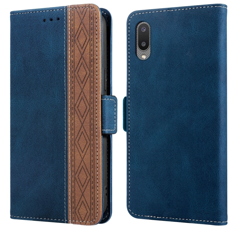 Stitching Side-Magnetic RFID Leather Phone Case, For Samsung Galaxy A02, For Samsung Galaxy A02s, For Samsung Galaxy A03s 166mm, For Samsung Galaxy A12 5G, For Samsung Galaxy A13 4G, For Samsung Galaxy A13 5G, For Samsung Galaxy A22 5G                 ...