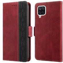 Load image into Gallery viewer, Stitching Side-Magnetic RFID Leather Phone Case, For Samsung Galaxy A02, For Samsung Galaxy A02s, For Samsung Galaxy A03s 166mm, For Samsung Galaxy A12 5G, For Samsung Galaxy A13 4G, For Samsung Galaxy A13 5G, For Samsung Galaxy A22 5G                 ...