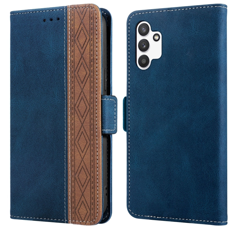 Stitching Side-Magnetic RFID Leather Phone Case, For Samsung Galaxy A02, For Samsung Galaxy A02s, For Samsung Galaxy A03s 166mm, For Samsung Galaxy A12 5G, For Samsung Galaxy A13 4G, For Samsung Galaxy A13 5G, For Samsung Galaxy A22 5G                 ...