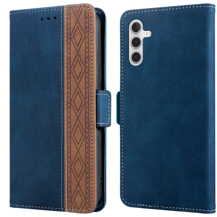 Stitching Side-Magnetic RFID Leather Phone Case, For Samsung Galaxy A02, For Samsung Galaxy A02s, For Samsung Galaxy A03s 166mm, For Samsung Galaxy A12 5G, For Samsung Galaxy A13 4G, For Samsung Galaxy A13 5G, For Samsung Galaxy A22 5G                 ...