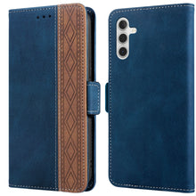 Load image into Gallery viewer, Stitching Side-Magnetic RFID Leather Phone Case, For Samsung Galaxy A02, For Samsung Galaxy A02s, For Samsung Galaxy A03s 166mm, For Samsung Galaxy A12 5G, For Samsung Galaxy A13 4G, For Samsung Galaxy A13 5G, For Samsung Galaxy A22 5G                 ...