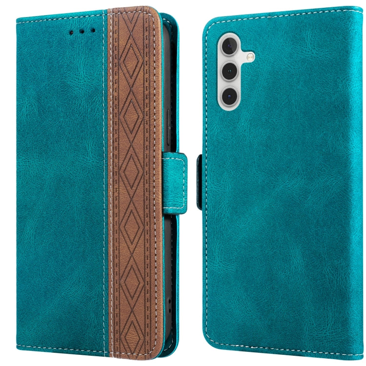 Stitching Side-Magnetic RFID Leather Phone Case, For Samsung Galaxy A02, For Samsung Galaxy A02s, For Samsung Galaxy A03s 166mm, For Samsung Galaxy A12 5G, For Samsung Galaxy A13 4G, For Samsung Galaxy A13 5G, For Samsung Galaxy A22 5G                 ...
