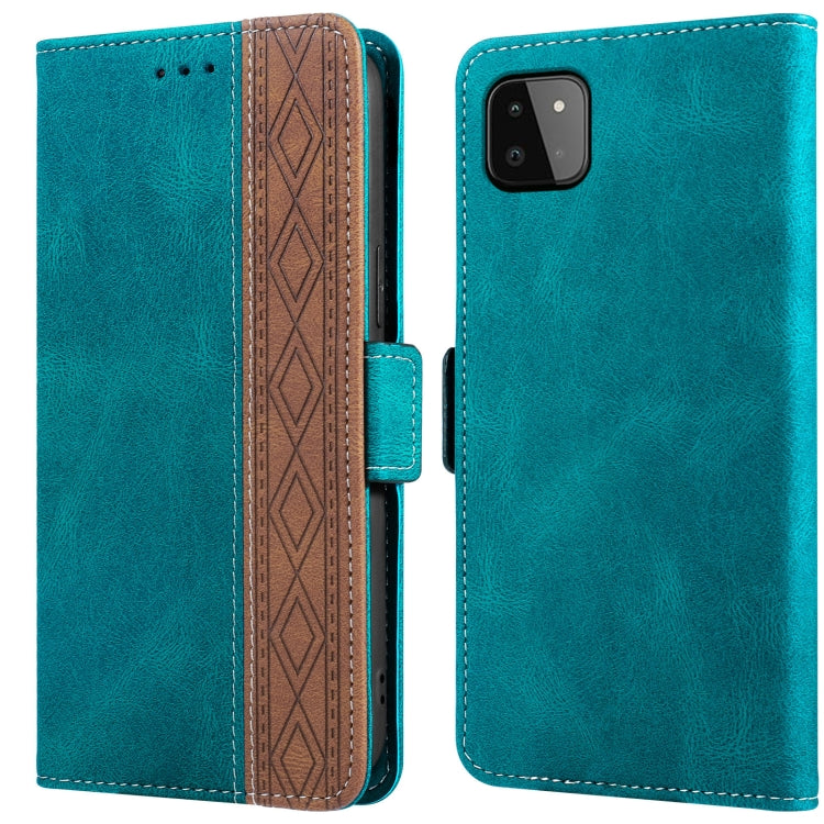 Stitching Side-Magnetic RFID Leather Phone Case, For Samsung Galaxy A02, For Samsung Galaxy A02s, For Samsung Galaxy A03s 166mm, For Samsung Galaxy A12 5G, For Samsung Galaxy A13 4G, For Samsung Galaxy A13 5G, For Samsung Galaxy A22 5G                 ...