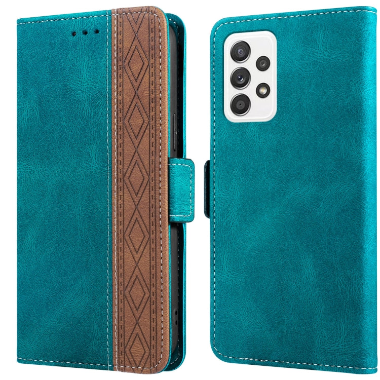Stitching Side-Magnetic RFID Leather Phone Case, For Samsung Galaxy A02, For Samsung Galaxy A02s, For Samsung Galaxy A03s 166mm, For Samsung Galaxy A12 5G, For Samsung Galaxy A13 4G, For Samsung Galaxy A13 5G, For Samsung Galaxy A22 5G                 ...