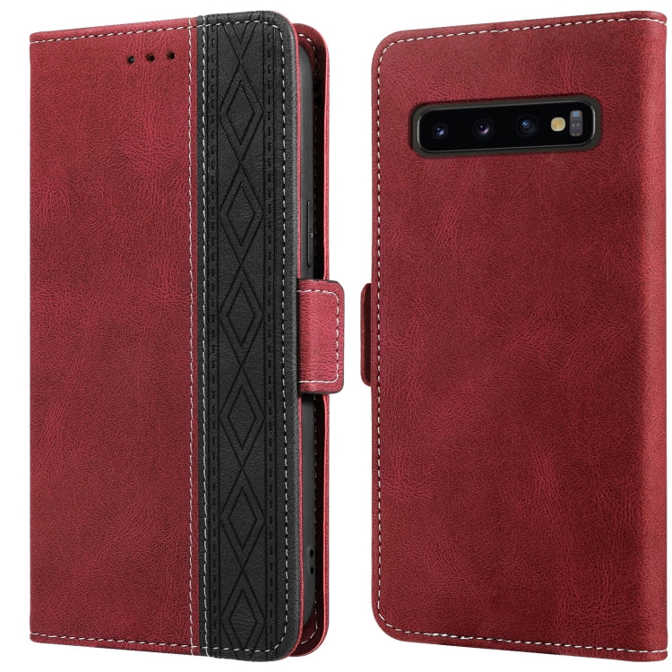 Stitching Side-Magnetic RFID Leather Phone Case, For Samsung Galaxy A53 5G, For Samsung Galaxy A72 4G / 5G, For Samsung Galaxy A73 5G, For Samsung Galaxy S10, For Samsung Galaxy S10+, For Samsung Galaxy S20, For Samsung Galaxy S20 FE 5G                ...