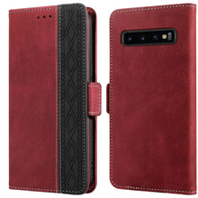 Load image into Gallery viewer, Stitching Side-Magnetic RFID Leather Phone Case, For Samsung Galaxy A53 5G, For Samsung Galaxy A72 4G / 5G, For Samsung Galaxy A73 5G, For Samsung Galaxy S10, For Samsung Galaxy S10+, For Samsung Galaxy S20, For Samsung Galaxy S20 FE 5G                ...