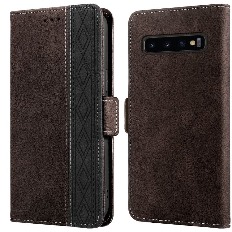 Stitching Side-Magnetic RFID Leather Phone Case, For Samsung Galaxy A53 5G, For Samsung Galaxy A72 4G / 5G, For Samsung Galaxy A73 5G, For Samsung Galaxy S10, For Samsung Galaxy S10+, For Samsung Galaxy S20, For Samsung Galaxy S20 FE 5G                ...