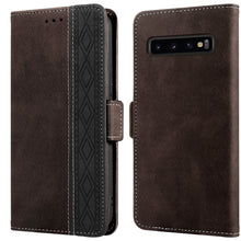 Load image into Gallery viewer, Stitching Side-Magnetic RFID Leather Phone Case, For Samsung Galaxy A53 5G, For Samsung Galaxy A72 4G / 5G, For Samsung Galaxy A73 5G, For Samsung Galaxy S10, For Samsung Galaxy S10+, For Samsung Galaxy S20, For Samsung Galaxy S20 FE 5G                ...