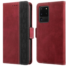 Load image into Gallery viewer, Stitching Side-Magnetic RFID Leather Phone Case, For Samsung Galaxy A53 5G, For Samsung Galaxy A72 4G / 5G, For Samsung Galaxy A73 5G, For Samsung Galaxy S10, For Samsung Galaxy S10+, For Samsung Galaxy S20, For Samsung Galaxy S20 FE 5G                ...