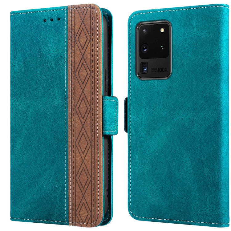 Stitching Side-Magnetic RFID Leather Phone Case, For Samsung Galaxy A53 5G, For Samsung Galaxy A72 4G / 5G, For Samsung Galaxy A73 5G, For Samsung Galaxy S10, For Samsung Galaxy S10+, For Samsung Galaxy S20, For Samsung Galaxy S20 FE 5G                ...