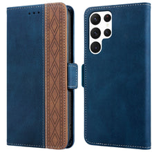 Load image into Gallery viewer, Stitching Side-Magnetic RFID Leather Phone Case, For Samsung Galaxy S22 5G, For Samsung Galaxy S22+ 5G, For Samsung Galaxy S22 Ultra 5G