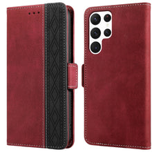 Load image into Gallery viewer, Stitching Side-Magnetic RFID Leather Phone Case, For Samsung Galaxy S22 5G, For Samsung Galaxy S22+ 5G, For Samsung Galaxy S22 Ultra 5G