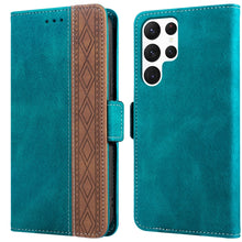 Load image into Gallery viewer, Stitching Side-Magnetic RFID Leather Phone Case, For Samsung Galaxy S22 5G, For Samsung Galaxy S22+ 5G, For Samsung Galaxy S22 Ultra 5G