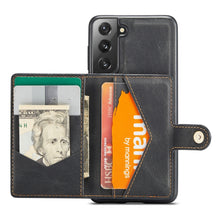 Load image into Gallery viewer, JEEHOOD Retro Magnetic Detachable Phone Case with Wallet &amp; Card Slot &amp; Holder, For Samsung Galaxy S22 5G, For Samsung Galaxy S22+ 5G, For Samsung Galaxy A33 5G, For Samsung Galaxy A53 5G