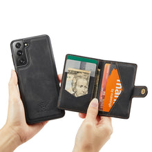 Load image into Gallery viewer, JEEHOOD Retro Magnetic Detachable Phone Case with Wallet &amp; Card Slot &amp; Holder, For Samsung Galaxy S22 5G, For Samsung Galaxy S22+ 5G, For Samsung Galaxy A33 5G, For Samsung Galaxy A53 5G