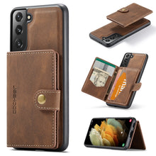 Load image into Gallery viewer, JEEHOOD Retro Magnetic Detachable Phone Case with Wallet &amp; Card Slot &amp; Holder, For Samsung Galaxy S22 5G, For Samsung Galaxy S22+ 5G, For Samsung Galaxy A33 5G, For Samsung Galaxy A53 5G