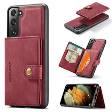 Load image into Gallery viewer, JEEHOOD Retro Magnetic Detachable Phone Case with Wallet &amp; Card Slot &amp; Holder, For Samsung Galaxy S22 5G, For Samsung Galaxy S22+ 5G, For Samsung Galaxy A33 5G, For Samsung Galaxy A53 5G