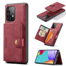 Load image into Gallery viewer, JEEHOOD Retro Magnetic Detachable Phone Case with Wallet &amp; Card Slot &amp; Holder, For Samsung Galaxy S22 5G, For Samsung Galaxy S22+ 5G, For Samsung Galaxy A33 5G, For Samsung Galaxy A53 5G