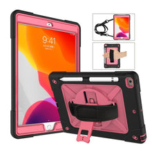 Load image into Gallery viewer, Contrast Color Silicone + PC Combination Case with Holder, For iPad 9.7, For iPad 10.2