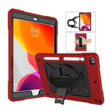 Load image into Gallery viewer, Contrast Color Silicone + PC Combination Case with Holder, For iPad 9.7, For iPad 10.2