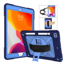 Load image into Gallery viewer, Contrast Color Silicone + PC Combination Case with Holder, For iPad 9.7, For iPad 10.2
