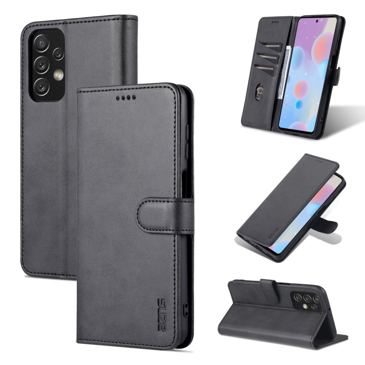 AZNS Skin Feel Calf Texture Horizontal Flip Leather Phone Case, For Honor 60 SE, For Samsung Galaxy A23 5G