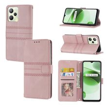 Load image into Gallery viewer, Embossed Striped Magnetic Buckle Horizontal Flip Phone Leather Case, For OPPO Realme 9 Pro, For Xiaomi Redmi K50 Gaming, For Xiaomi Redmi K50 Pro