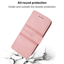 Load image into Gallery viewer, Embossed Striped Magnetic Buckle Horizontal Flip Phone Leather Case, For OPPO Realme 9 Pro, For Xiaomi Redmi K50 Gaming, For Xiaomi Redmi K50 Pro
