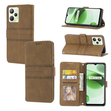 Load image into Gallery viewer, Embossed Striped Magnetic Buckle Horizontal Flip Phone Leather Case, For OPPO Realme 9 Pro, For Xiaomi Redmi K50 Gaming, For Xiaomi Redmi K50 Pro