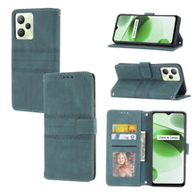 Load image into Gallery viewer, Embossed Striped Magnetic Buckle Horizontal Flip Phone Leather Case, For OPPO Realme 9 Pro, For Xiaomi Redmi K50 Gaming, For Xiaomi Redmi K50 Pro