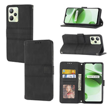 Load image into Gallery viewer, Embossed Striped Magnetic Buckle Horizontal Flip Phone Leather Case, For OPPO Realme 9 Pro, For Xiaomi Redmi K50 Gaming, For Xiaomi Redmi K50 Pro