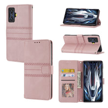Load image into Gallery viewer, Embossed Striped Magnetic Buckle Horizontal Flip Phone Leather Case, For OPPO Realme 9 Pro, For Xiaomi Redmi K50 Gaming, For Xiaomi Redmi K50 Pro