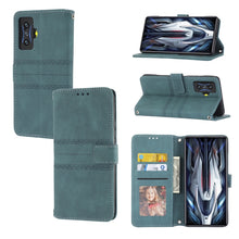 Load image into Gallery viewer, Embossed Striped Magnetic Buckle Horizontal Flip Phone Leather Case, For OPPO Realme 9 Pro, For Xiaomi Redmi K50 Gaming, For Xiaomi Redmi K50 Pro