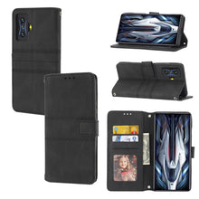 Load image into Gallery viewer, Embossed Striped Magnetic Buckle Horizontal Flip Phone Leather Case, For OPPO Realme 9 Pro, For Xiaomi Redmi K50 Gaming, For Xiaomi Redmi K50 Pro
