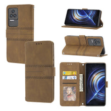 Load image into Gallery viewer, Embossed Striped Magnetic Buckle Horizontal Flip Phone Leather Case, For OPPO Realme 9 Pro, For Xiaomi Redmi K50 Gaming, For Xiaomi Redmi K50 Pro
